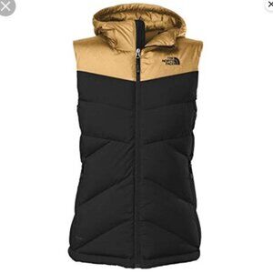 North Face Kailash Gold/Black Hooded Vest SZ Small